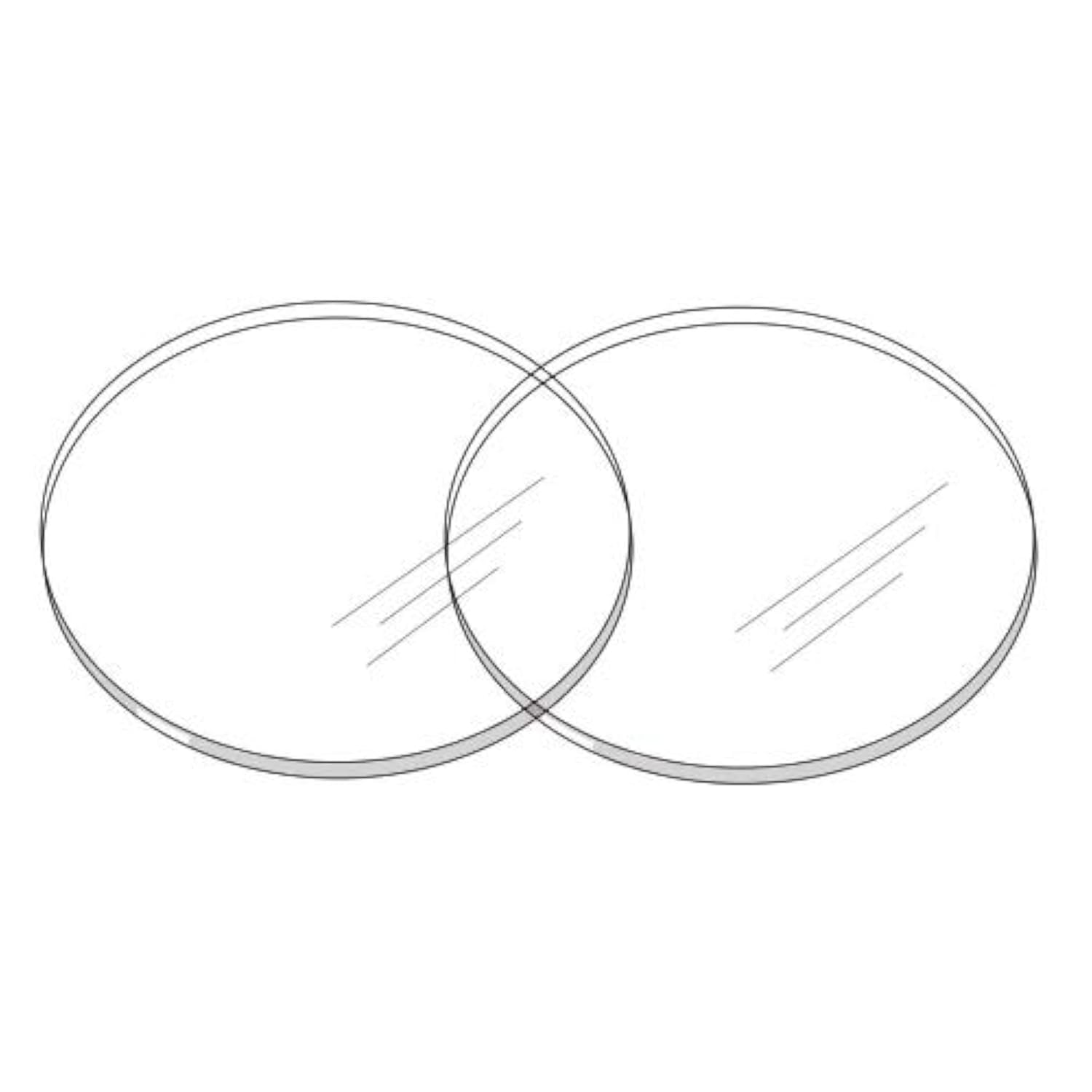 Display Stands Set of 2 Acrylic Ganaching Plates for Cake Decoration - Catering, Cake Decoration, Bakery, Kitchen (DS11/) (6.25 inch), Transparent