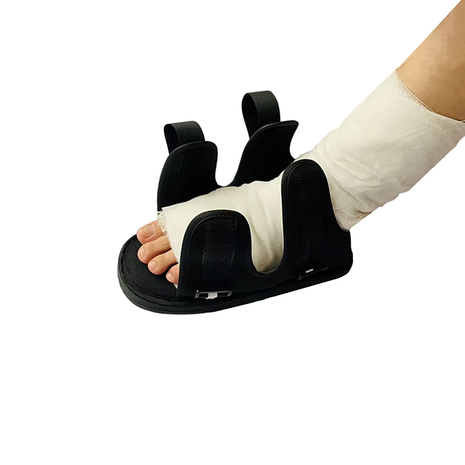 NICEYEA Post-op Shoe for Broken Foot or Toe Walking Shoe Cast Boot Stress Brace Sandal with Adjustable Strap Left or Right Foot
