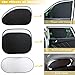 XBRN 6 Pcs Car Windshield Sunshade UV Protector Folding Silvering,Car Window Sun Shade Visor Shield Cover, Sun Shade UV Reflector, Keeps Vehicle Cool, Sun Protection for Baby Auto Car SUV