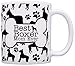 ThisWear Dog Owner Gifts Best Boxer Mom Ever Paw Pattern Gift 11oz Ceramic Coffee Mug with Handle Bone Pattern