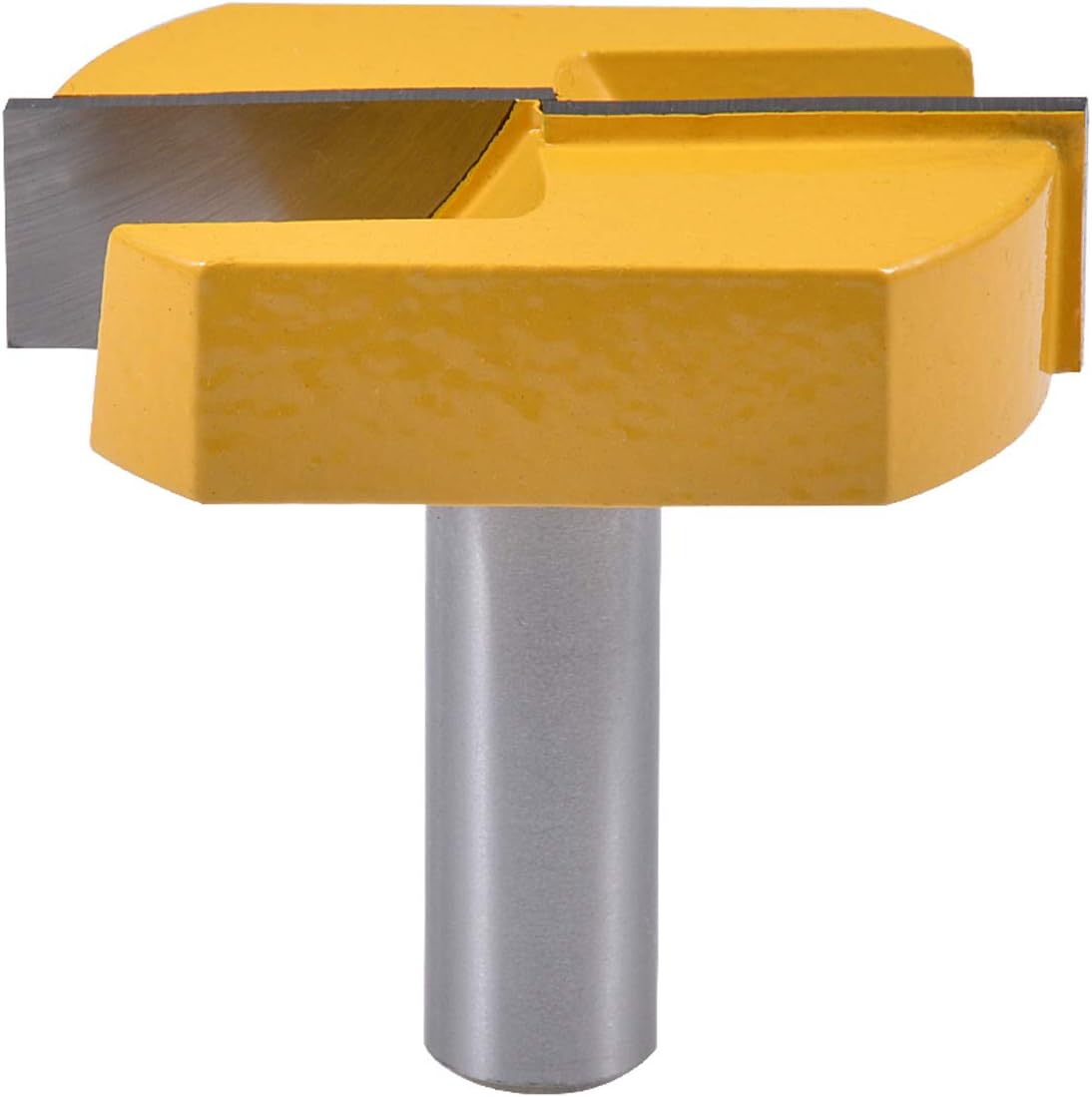 KATUR Bottom Cleaning Router Bit 1/2 Inch Shank, Double Flute Carbide Tipped Surface Planing Cleaning Bottom Router Bit