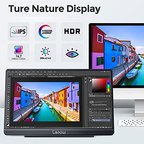 Lepow Portable Monitor, 15.6