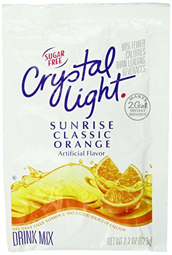 Crystal Light (Makes 2-Gallons) Sunrise Orange Drink Mix (Pack of 4)