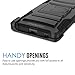 Sony Xperia Z5 Case, MoKo Shock Absorbing Hard Cover Ultra Protective Heavy Duty Case with Holster Belt Clip + Built-in Kickstand for Sony Xperia Z5 5.2 Inch (2015) - Black