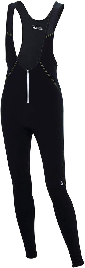 Airtracks Thermo Fahrradhose Lang mit Trägern Comfort Line Trägerhose Lang BIB Radhose Träger Radlerhose gepolstert 3D Coolmax - Atmungsaktiv - Reflektoren: Amazon.de: Sport & Freizeit - Fahrradhose