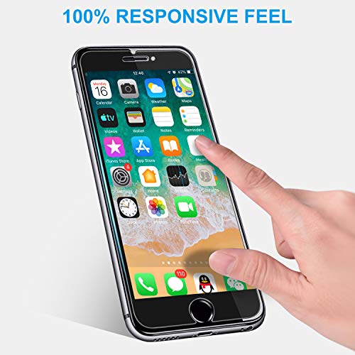 Amuoc Compatible with iPhone 7/7S Screen Protector | iPhone 8/8S Screen Protector |iPhone 6/6S Screen Protector, Tempered Glass Film for Apple iPhone 6/7 /8/6S/7S/8S 3-Pack Clear