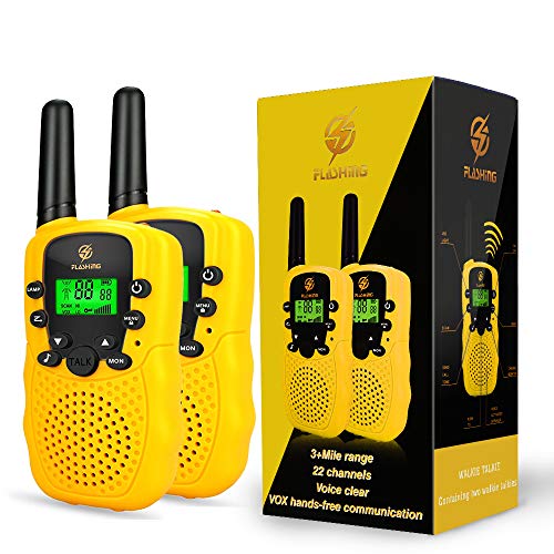 Toys for 4-12 Year Old Boys, SOKY Long Range Walkie Talkies for Kids Boys Toys Age 4-12 Christmas Birthday Gift Present for 4-12 Year Old Boys Yellow