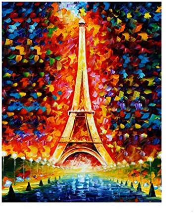 Dadiku Oil Painting Abstract Canvas Wall Art Quotes For livingroom Bedroom Office Eiffel Tower