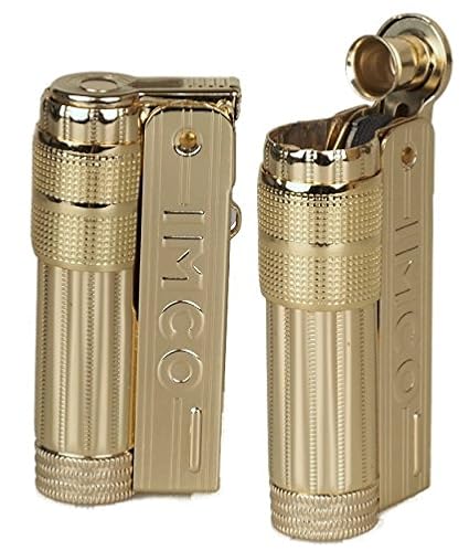 IMCO Feuerzeug Super-Triplex Oil Brass gold Schriftzug