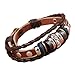 Nurbo Men Women's Unisex Fashion Leather Bracelet Bangles Wrist Band