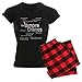 CafePress - Vampire Diaries Quotes Women's Dark Pajamas - Womens Novelty Cotton Pajama Set, Comfortable PJ Sleepwear