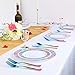 supernal 60pcs Gold Plastic Plates,Disposable Lace Plates,Rainbow Plastic Plates,Tie-dye Plates,Birthday Party Plates Include 30 Dinner Plates,30 Salad Plates,Perfect for Birthday,Party,Wedding