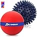Epitomie Fitness Zen Energy Pro Massage Balls - Large Ball for Massage & Large Spiky Reflexology Ball Makes Perfect Roller Ball Massager Set for Self Massages & Myofascial Release