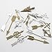 Youdiyla 100g Bow and Arrow Charms Collection - Antique Silver Bronze Bow and Sword Cupid's Love Crossbow Metal Pendants for Jewelry Making DIY Findings (HM21)