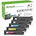 Aztech Compatible Toner Cartridge Replacement for HP CF400X (Black, Cyan, Yellow, Magenta, 4-Packs)