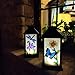 ExcMark Outdoor Solar Hanging Lantern Lights LED Decorative Lamp for Garden Patio Courtyard Lawn and Table (Butterfly)