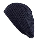 The Hat Depot 200H-008 Thick Knit Beret Tam Beanie Hat
