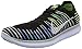 Nike Mens Free RN Flyknit, BLACK/WHITE-VOLT-BLUE LAGOON, 11.5 M US