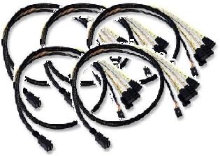 Broadcom 1m Mini SAS HD to SATA Data Port Internal SAS Cable