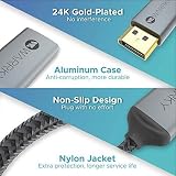 WARRKY 4K DisplayPort to HDMI Cable 1.8m Nylon Braided Gold Plated DP to HDMI view 7