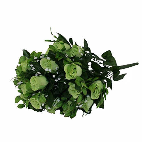 Floristrywarehouse Artificial Silk Flower Lime Green Rose