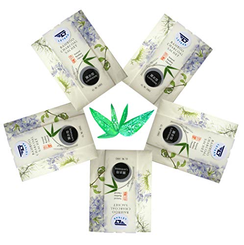 Household Necessities —— Quality Bamboo Charcoal Deodorant Bag. Deodorant, Anti - Mosquito and Anti - Moth, Anti - Mildew and Anti - Bacteria.（5pack Lavender）