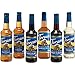 Torani Sugar Free Syrup Variety pack of 6, Almond Roca, Vanilla, Hazelnut, Irish Cream, Chocolate & Caramel