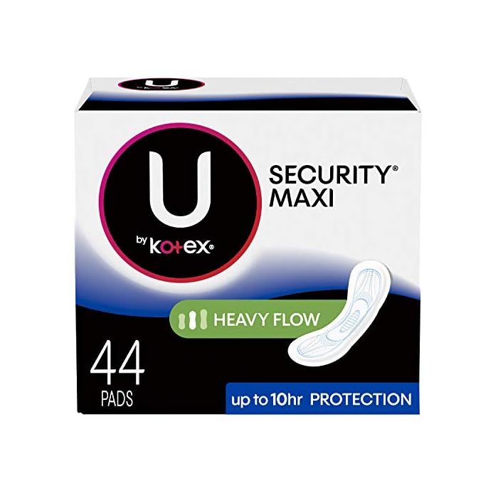 Kotex Long Super Maxi Pads, 44 pads