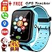 [SIM Card Included] Kids Smart Watch Phone GPS Tracker for Girls Boys Touch Screen Fitness Tracker with Camera Anti-Lost SOS Game Electronic Learning Toy for Thanksgiving Christmas Birthday Gifts