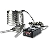 MiniNail Coil Caddy (40mm) &ndash; Universal Electric Quartz Heater Kit with Micro Controller Box, 89W Low Power Draw &amp; Power Cord (Black)