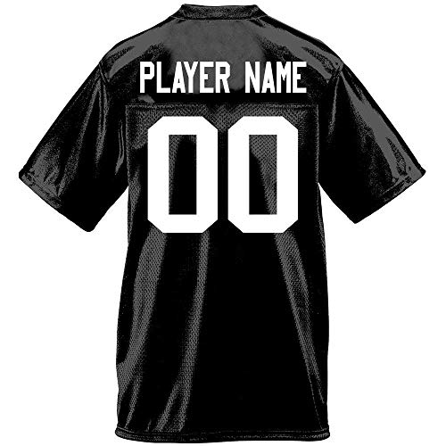 Custom Football Jersey for Youth and Adult you Design Online in Adult 2X-Large in Black