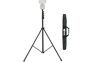 XbotGo Update T4 Tripod for Soccer/Basketball Games Recording: Up to 13 Feet, Extra Quick-Release Mount, Storage Bag, Non-Slip Feet, Wind Resistant, 1/4” Screw Compatible with Most DSLR Cameras