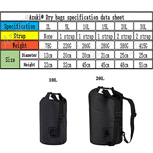 Azuki-2L5L10L15L20L30L-Dry-Bag-Sack-Waterproof-Floating-Dry-Gear-Bags-for-Boating-Kayaking-Fishing-Rafting-Swimming-Camping-and-Snowboarding8-Color-6-Size-select
