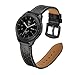 OXWALLEN Compatible with Samsung Galaxy Watch 46mm, Gear S3 Frontier Quick Release Watch Band, fit 22mm Mens Garmin, Fossil, Pebble & Traditonal Watches - Black/Black Buckle