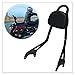 E-Most Detachable Driver Rider Backrest Sissy Bar Mount Set Rear Passenger Pad with Leather Back Rest Seat Pad Luggage Rack for 2014-2017 Yamaha Star Bolt XV950 XVS950