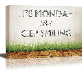 Canvas Print Wall Art Modern Home Art Retro Style Humorous Quote on Canvas - It