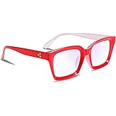 FEISEDY Retro Square Blue Light Blocking Reading Glasses Anti Glare Digital Eyestrain Reader B2479