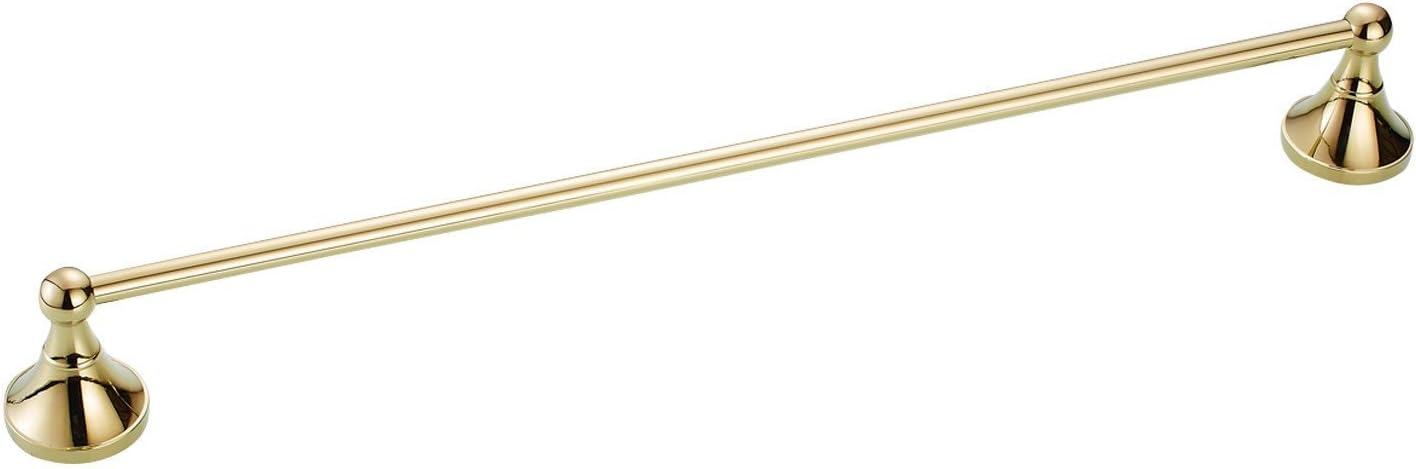 margueras 1pcs Single Wall Mount Towel Rail for Bathroom Kitchen, Gold