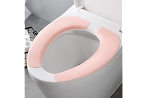 Abcsea 3 Pieces Toilet Seat Cover Warm Pads, Toilet Seat Cover Cushion, Warm Toilet Seat Covers, Adsorption Toilet Seat Mat, 