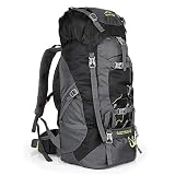 OUTLIFE Hiking Backpack 60L Lightweight Water Reasistant Trekking Bag Durable Outdoor Sport Daypack for Climbing Mountaineering Fishing Travel Cycling
