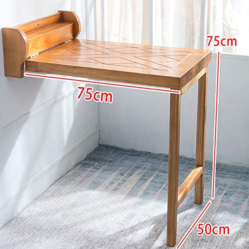 Huangjiahao Bartisch Küchentisch Küchentresen Wand befestigter Küche Frühstück Bar Tisch Esstisch Coffee Bar 75x50x75cm… – Bild 6