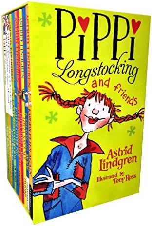Pippi Longstocking 10 Illustrated Books Box Set Collection RRP £52.90