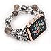 GBSELL Fashion Sports Black Stone Bracelet Strap Band For Apple Watch Series 2/1 42mm (C)