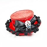 Forum Novelties, Women's Hat-Day/Dead Mini Gaucho, Red, Standard