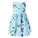 SMILING PINKER Little Girls Dress Butterfly Swing Party Summer Cotton Dresses For Baby Toddler