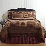 VHC Brands Ninepatch Star Queen Quilt 90x90