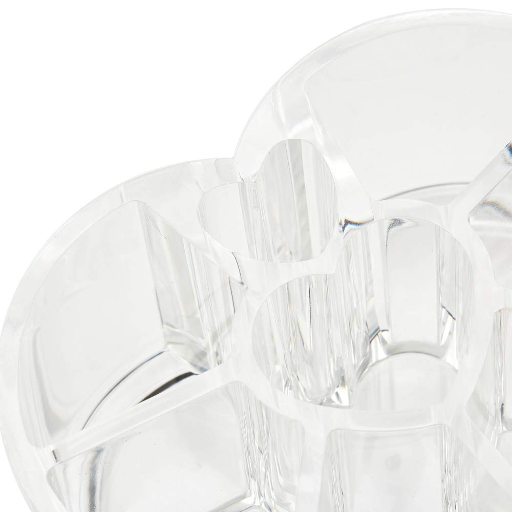 Arcylic Makeup Organiser Brush Holder Cosmetic Storage Box Heart Shape Lipstick Organiser Clear Cosmetic Container Make up Organiser Holder