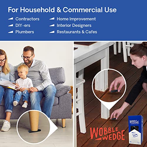 Wobble Wedges Rigid Plastic Shims, 75 Pack MADE IN USA Multi