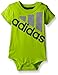 adidas Baby Boys' Single Bodysuits, Semi Solar Slime, 24 Months