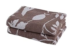See STAR Grade Absorbent Leaf Design Hand Towels 2-pack (Taupe) Details